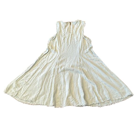 Altar'd State Frayed Hem Light Green Mini Shift Dress Size S - Picture 2 of 6
